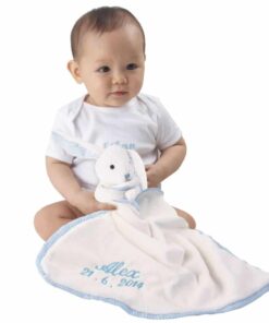 My Birthday bunny blankie with name and birth date