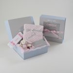 Minky baby gift set hamper
