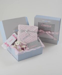 Minky baby gift set hamper