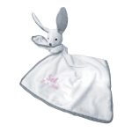 Birthday bunny- hugging a blanket