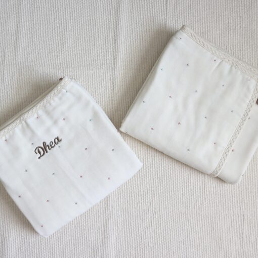 Personalized luxury cotton blanket