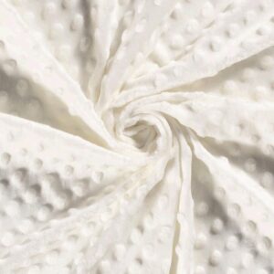 Personalised Minky Baby Blanket – Cream + White