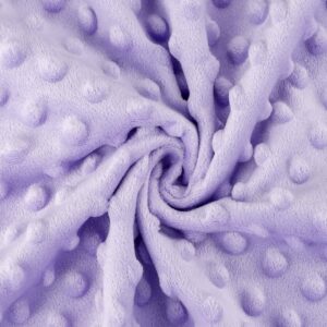 Personalised Minky Baby Blanket – Lilac + Grey