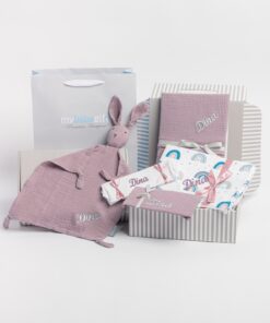 My colourful rainbow newborn welcome baby hamper