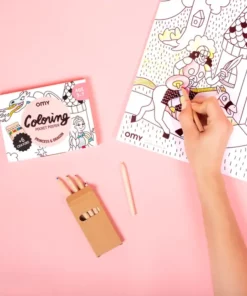 OMY Pocket Colouring - Princesses and Dragons